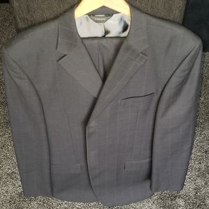 Gray 2 piece Mens Suit by Lineage 46 Long